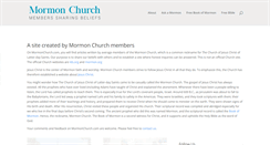Desktop Screenshot of mormonchurch.com