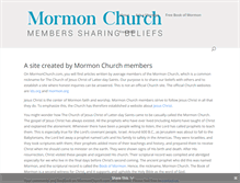 Tablet Screenshot of mormonchurch.com